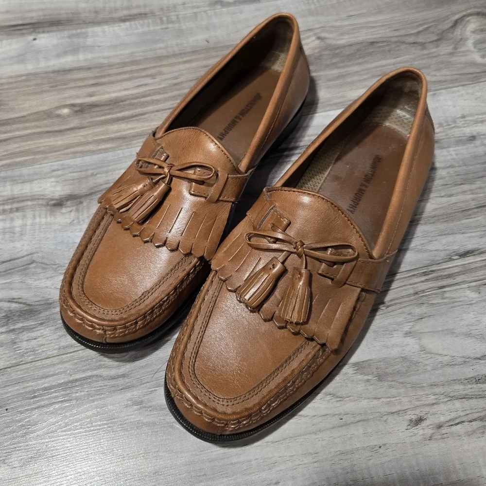 Johnston And Murphy Men's Aragon II Kiltie Tassel Leather Loafers Sz 9
